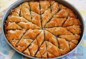 طريقة عمل بقلاوة بحشوة الكاكاو