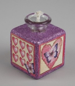 تزيين الشمع الزيتي،طريقة تزيين بالصور