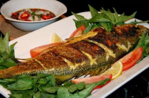 طريقة عمل السمك المشوي