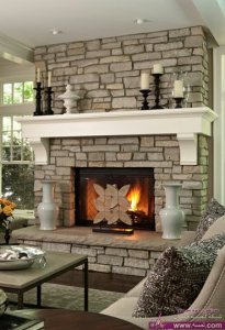 ديكورات اشكال للمدفأة والوان جذابة