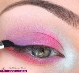 جديد بالصور مكياج وردي وبنفسجي رائع بالخطوات