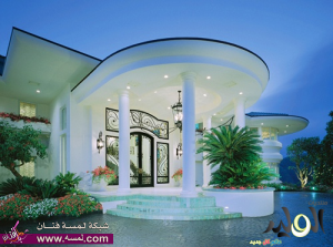 ديكورات جدار غرف نوم بالجبس والحجر وبالوان دهانات فاتحه Decorated plaster stone and pastel paints