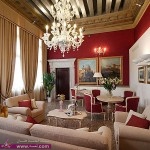 ديكورات بسيطة وعصرية باللون الاحمر والابيض