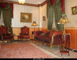 اجمل واحدث صور ديكورات دهانات شقق لغرف الجلوس2014 والصالونات باللون الاحمر