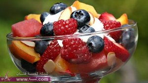 سلطة الفواكه بالقشطه