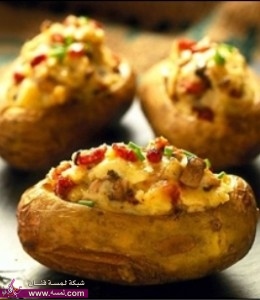 بطاطس محشي بالدجاج