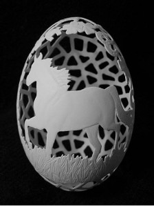 فكار رائعة للنقش علي البيض 2014