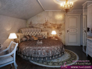 غرف نوم رومانسية للعشاق كتير روعة بالصور