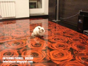 احدث ديكورات ارضيات _ بلاط ارضيات ثلاثي الابعاد 2014