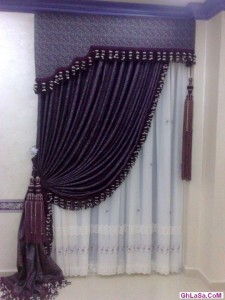 صور ستائر غرف نوم ومجالس 2014