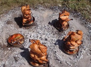 فكرة طريقه شواء الدجاج للبر في الصحراء رهيبة