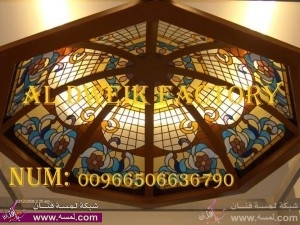 الزجاج المعشق اضافه رائعه لمنزل العمر2014