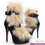 أحذية شيك من الفرو