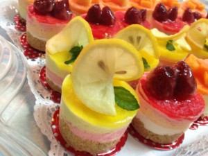 ميني تشيز كيك بالوان متعدده واشكال رائعة