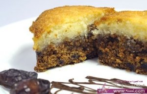 كيك التمر الطازج وجوز الهند
