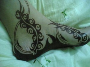 نقوش حناء للأرجل رهيب وناعم 2014