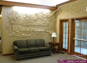 ديكورات حوائط  جبسية متميزة جدااا وحديثة 2015