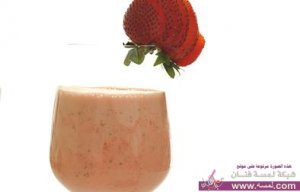 آيس كريم بالفراولة