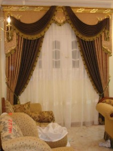 لمسات الابداع في تصميم الستائر 2014