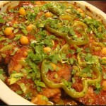 طبقات البطاطس المقلية بالصلصة طبقات البطاطس المقلية بالصلصة