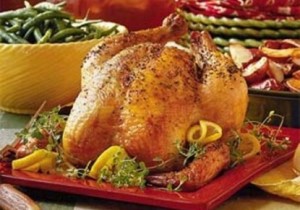 الدجاج المحشى بالليمون