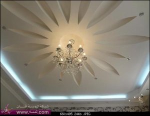 ديكورات اسقف حصرية اعمال  اللمسة الفنية للديكور