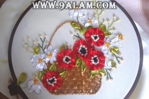 كيفية عمل سلة بالشرائط روعه