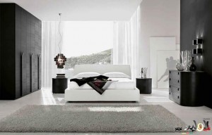 غرف نوم 2015 بالوان الأبيض والاسود