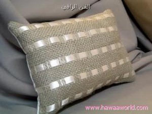 مخدة من الخيش طريقتها سهله وبسيطة