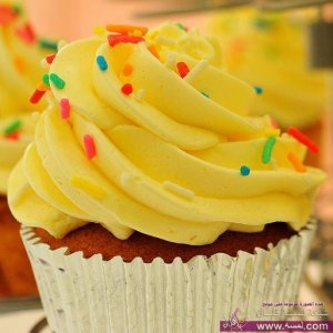 أكواب كيك بكريمة الزبدة