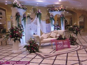 ديكور قاعه زفاف فخمه  2014 اجمل كوش افراح روعه 2015