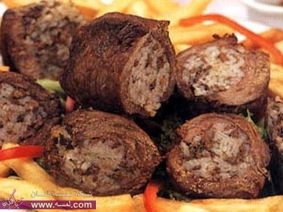 طريقة تحضير رولات اللحم المحشية طريقة تحضير رولات اللحم المحشية