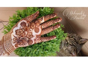 نقوش حناء عرايس خليجية 2014 – نقوش حناء ناعمه