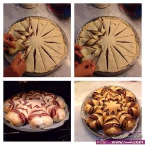 الفطيرة الشهية فطيرة النوتيلا المضفرة