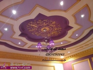 الوان ديكورات الجبس،دهانات الجزيرة روعة والورد دهانات حائطColors decorated gypsum, paints