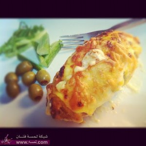 بطاطس مشوي بالجبن