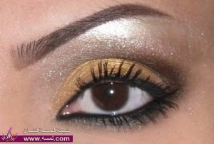 رسمة البنانا الناعمة  ميك اب للعيون روعه