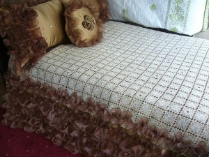 مفارش أسره من الكروشيه 2014 | مفرش سرير روعة