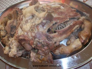 لحم الرأس – طريقه تحضير رأس وأقدام الخروف