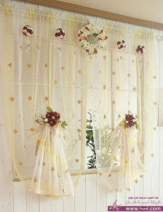 ديكورات ستائر شفافه   ديكورات ستائر خفيفه  بسيطه