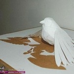 اجمل الاعمال اليدويه بالورق الابيض