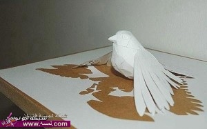 اجمل الاعمال اليدويه بالورق الابيض