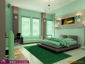 غرف نوم جذابة 2015  أجمل غرف نوم حديثة 2014
