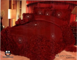 اضخم مفارش سرير عرائسي ملكي 2014