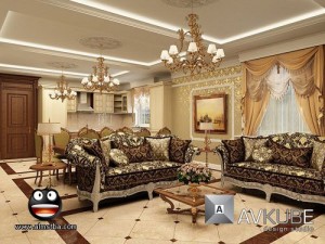 ديكور خليجي بلمسه اروبيه مودرن 2014 – ديكورات عصرية ديكورات خليجية 2015