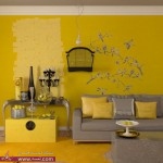 ارق الوان دهاناتباللون الأصفر  دهانات تحفة للحائط 2014