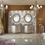 حمامات 2014اطقم حمامات خياليه حمام ذهبي مع فضي حمامات قصورتصميم حمام الواسع