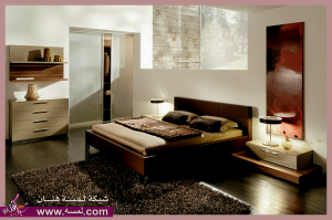 غرف نوم باللون الخشبى 2014  ديكورات غرف مودرن غرف نوم ستايل