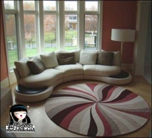 ديكورات كنب دائري 2014 ، احدث ديكورات غرف جلوس 2015 ، كنب دائري مودرن