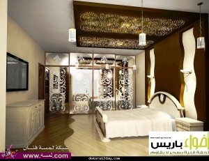 ,اشيك واجمل ,ديكورات اسقف جبس لغرف النوم The most stylish and beautiful, Holiday Bishop Gypsum Bedroom